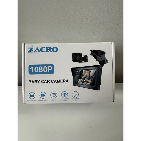 Zacro 1080P Baby Car Camera, 4.3" Baby Camera with HD Night Vision - Picture 5 of 9